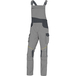 SALOPETTE DE TRAVAIL DELTA PLUS MACH2 CORPORATE EN POLYESTER / COTON RIPSTOP GRISE - D020MCSA2GR