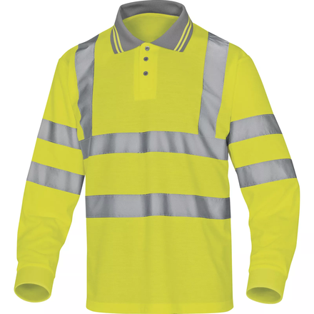 POLO HAUTE VISIBILITÉ DELTA PLUS METEOR JAUNE FLUO - METEOJA0