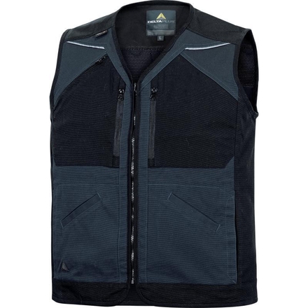 GILET DE TRAVAIL DELTA PLUS MACH ORIGINALS EN COTON ET ELASTHANE BLEU MARINE -MOGI2BM0