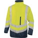 PARKA DELTA PLUS 4 EN 1 HAUTE VISIBILITÉ POLYESTER OXFORD ENDUIT PU JAUNE FLUO BLEU MARINE - OPTI2JM0