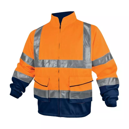 VESTE DE TRAVAIL DELTA PLUS HAUTE VISIBILITÉ PANOSTYLE EN POLYESTER / COTON ORANGE FLUO - PHVE2OM0