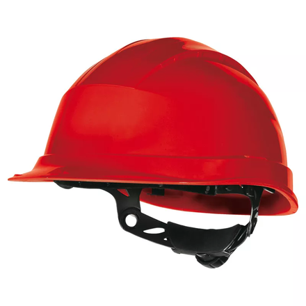 CASQUE DE CHANTIER ROUGE SERRAGE CRÉMAILLÈRE DELTA PLUS - D020QUARUP30