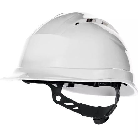 CASQUE DE CHANTIER VENTILÉ BLANC SERRAGE CRÉMAILLÈRE DELTA PLUS - D020QUARUP4BC