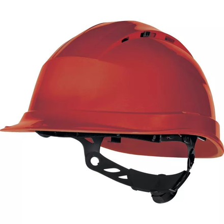 CASQUE DE CHANTIER VENTILÉ VERT SERRAGE CRÉMAILLÈRE DELTA PLUS - D020QUARUP40 - QUARUP4RO