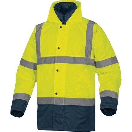 PARKA RUNWAY IMPERMÉABLE JAUNE FLUO BLEU MARINE - DELTA PLUS - RUNWAJM