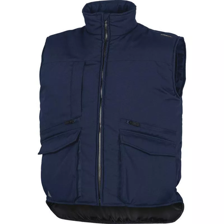 GILET BLEU MARINE SANS MANCHES DELTA PLUS MULTIPOCHES POLYESTER / COTON SIERRA2 - SIER2BM0