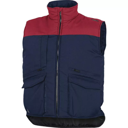 GILET DELTA PLUS MULTIPOCHES POLYESTER / COTON BLEU MARINE ROUGE SIERRA2 - SIER2BR0