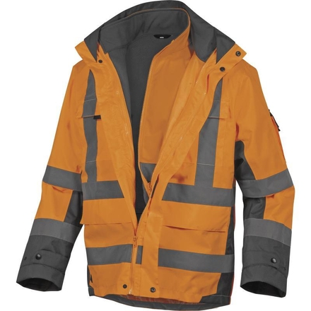 PARKA HV 5 EN 1 DELTA PLUS TARMAC ORANGE FLUO GRIS - TARMAOG0