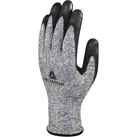 GANT TRICOT DELTA PLUS ECONOCUT® - PAUME ENDUITE NITRILE GRIS NOIR LOT DE 3 PAIRES- VECUT57GRG0