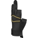 GANT DELTA PLUS 3 DOIGTS COUPÉS PAUME CUIR SYNTHETIQUE - DOS POLYESTER/ELASTHANNE NOIR JAUNE - VV905NO0