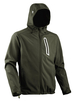 VESTE SOFTSHELL DIADORA VERT 3 POCHES AVEC CAPUCHE SAIL - 15963270226