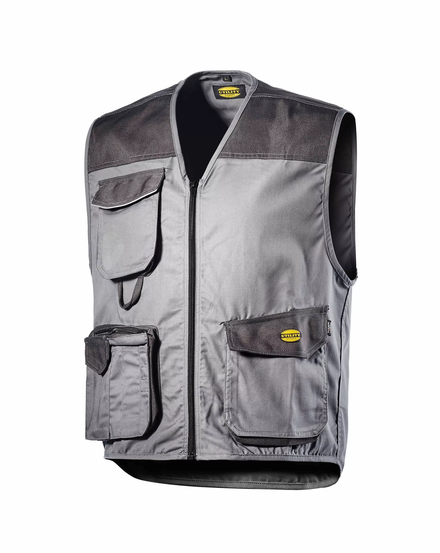 GILET DIADORA 3 POCHES GRIS MÉTAL MOVER POLY - 160302750700