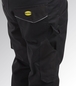PANTALON DE TRAVAIL DIADORA NOIR AVEC GENOUILLÈRES ROCK POLY - 160303800130
