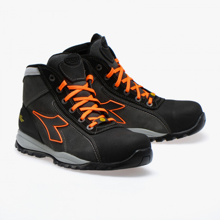 CHAUSSURES DE SÉCURITÉ HAUTE DIADORA ASPHALTE/ORANGE S3 SRA HRO ESD GLOVE TECH HIGH PRO - 173527C83210