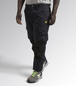 Pantalon de travail noir RIPSTOP CARGO - Diadora - 17396480013