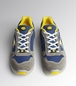 CHAUSSURE DE SECURITE BASSE DIADORA LOW RUN II TEXTILE S3 ESD SRC GRIS CHATEAU/BLEU ENSEIGNE -175305C4906