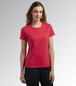 T-shirt de travail manche courte rouge Femme MC ATHENA - Diadora - 17767045013