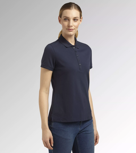 Polo de travail femme coton bleu marine DIADORA ATHENA 17767460062