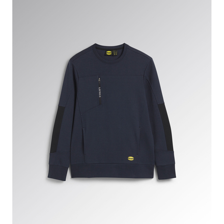 Sweat-shirt de travail bleu marine CREW LITEWORK - Diadora - 17875660062