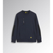 Sweat-shirt de travail bleu marine CREW LITEWORK - Diadora - 17875660062
