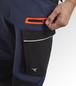 Pantalon de travail bleu marine/noir HYBRID CARGO - Diadora - 179839C4725