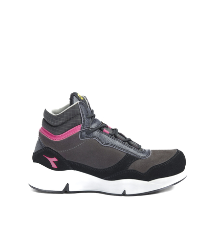 Chaussure de travail femme haute DIADORA UTILITY ATHENA MID S3L FO SR ESD GRIS ROSE-179901D0458