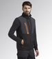 Gilet de travail gris foncé/noir VEST SOFTSHELL HYBRID - Diadora - 180066C8817