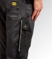 Pantalon de travail gris foncé/noir HYBRID POLY PERFORMANCE - Diadora - 180800C8817