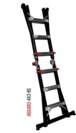 ÉCHELLE ARTICULÉE TÉLESCOPIQUE JAGUAR3 4x3 HELDER PRO AVEC BARRE STABILISATRICE - JAG34x3BS
