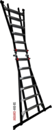 ÉCHELLE ARTICULÉE TÉLESCOPIQUE JAGUAR3 4x6 HELDER PRO AVEC BARRE STABILISATRICE - JAG3-4x6BS