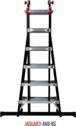 ÉCHELLE ARTICULÉE TÉLESCOPIQUE JAGUAR3 4x6 HELDER PRO AVEC BARRE STABILISATRICE - JAG3-4x6BS