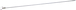 Baguette DIMOS 2m Ø 16mm pour baguetteuses démultipliées acier et alu - 083443