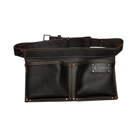 Poche à clous rectangulaire cuir avec ceinture DIMOS - 2 compartiments - 205735