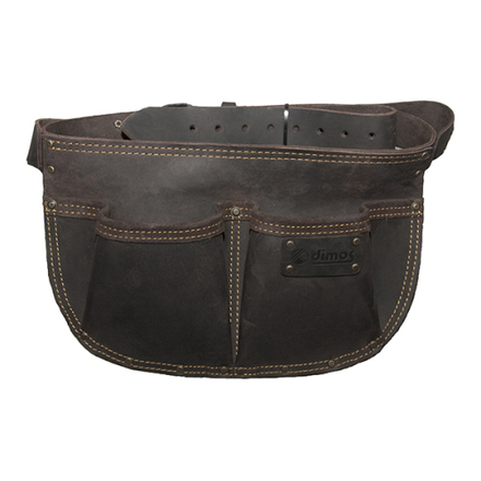 Poche à clous arrondie cuir avec ceinture DIMOS - 2 compartiments - 205736