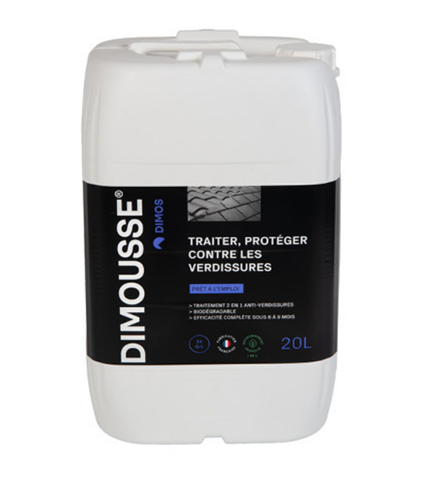 DIMOUSSE 2.0 Prêt à l'emploi- anti-verdissures - bidon de 20 litres DIMOS - 444101