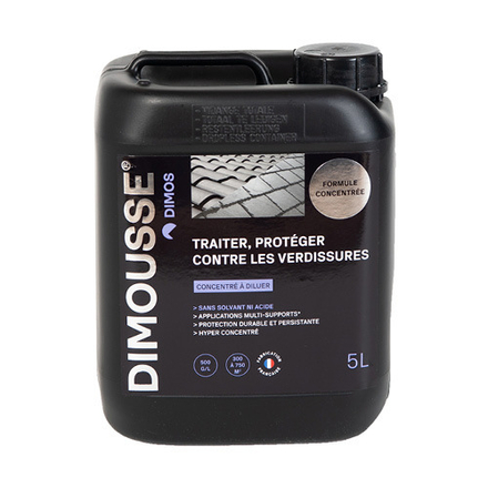 DIMOUSSE concentré X-thallo anti-mousses, algues, lichens - bidon 5L DIMOS - 444121