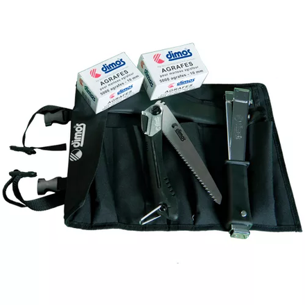 Sacoche à outils spéciale agrafage avec scie japonaise DIMOS - 980302