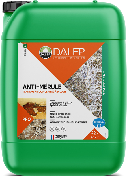 Traitement ANTI-MÉRULE Concentré - Bidon 20 L DALEP - 1.01.0011.06