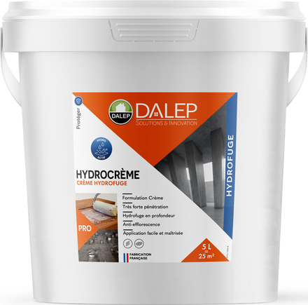 Crème HYDROCRÈME Hydrofuge - Seau 5 L DALEP - 1.02.0016.03