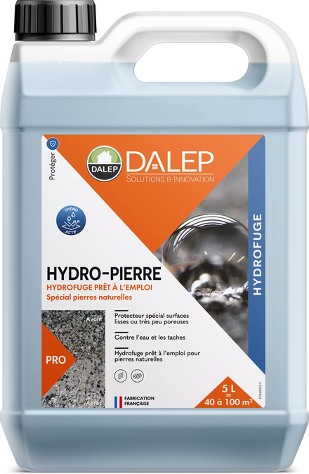 Hydrofuge HYDRO-PIERRE Prêt à l'Emploi - Bidon 5 L DALEP - 1.02.0030.03