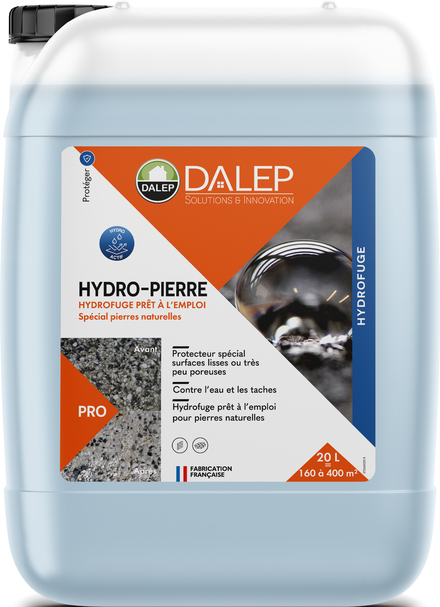 Hydrofuge HYDRO-PIERRE Prêt à l'Emploi - Bidon 20 L DALEP - 1.02.0030.06