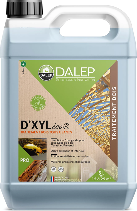 Traitement D'XYL® éco·R Bois Tous Usages - Bidon 5 L DALEP - 1.03.0034.03