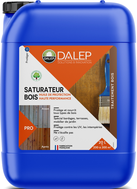 Huile de Protection SATURATEUR BOIS Haute Performance - Bidon 20 L DALEP - 1.03.0036.06