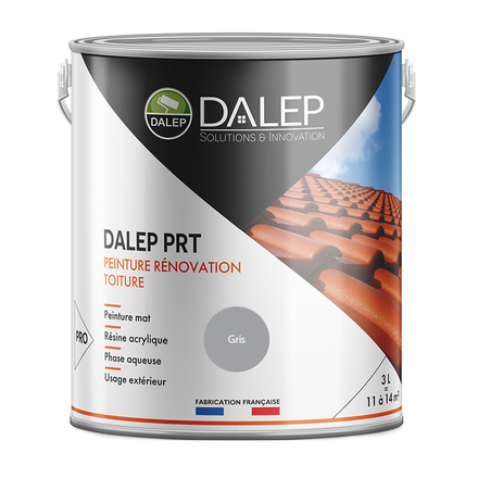 DALEP PRT GRIS Peinture Rénovation Toiture - Seau 3L - DALEP - 1.06.0127.30