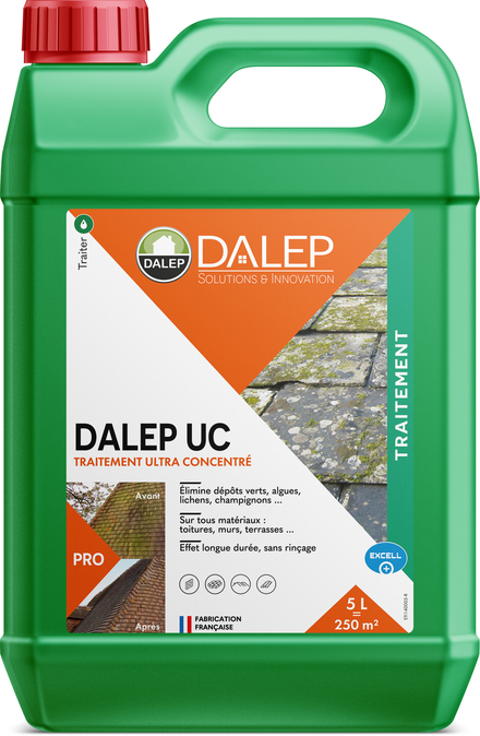 DALEP UC en 5 lt Traitement Ultra Concentré - Solutions pour couvreurs et  étancheurs