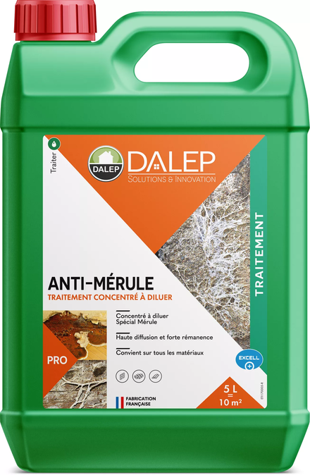 Traitement ANTI-MÉRULE Concentré - Bidon 5 L DALEP - 170005