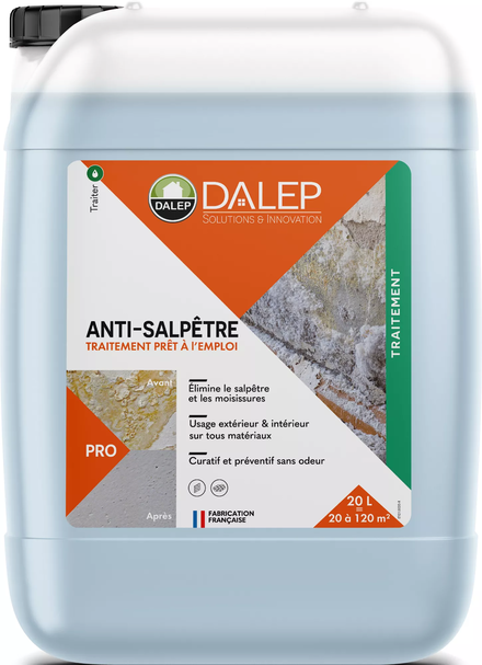 Traitement ANTI-SALPÊTRE Prêt à l'Emploi - Bidon 20 L DALEP - 215020