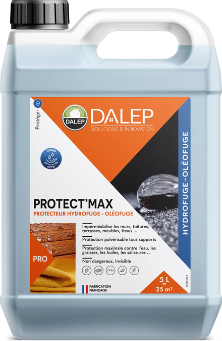 Protecteur PROTECT'MAX Hydrofuge / Oléofuge - Bidon 5 L DALEP - 223005