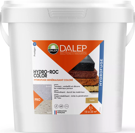 Hydrofuge Minéralisant Coloré HYDRO-ROC COLOR SABLE - Seau 5 L DALEP - 241005