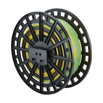 CABLE HO7 V-R 16 MM² JAUNE/VERT 1/2 TOURET DE 100 M - DEBFLEX - 116925